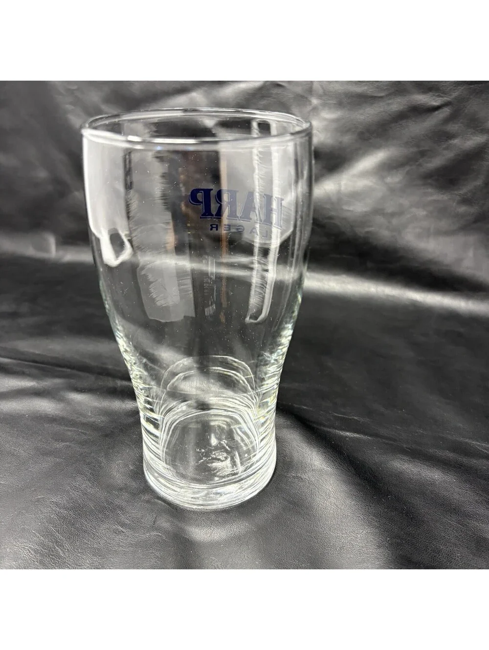 Harp Lager Beer Glass Clear Glass With Logo 18oz
